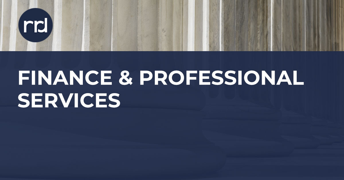 Finance and Professional Services Solutions | RRD